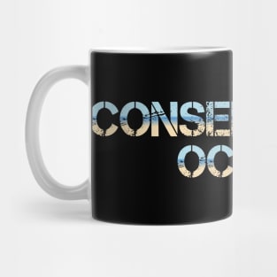 Ocean conservation t-shirt design Mug